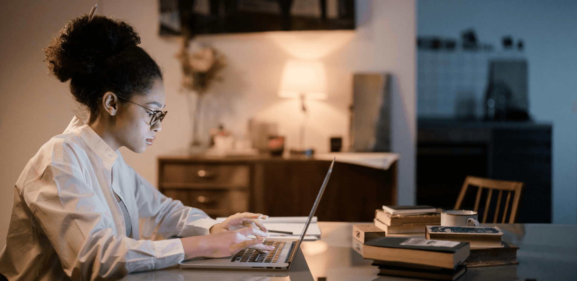 Woman on her laptop